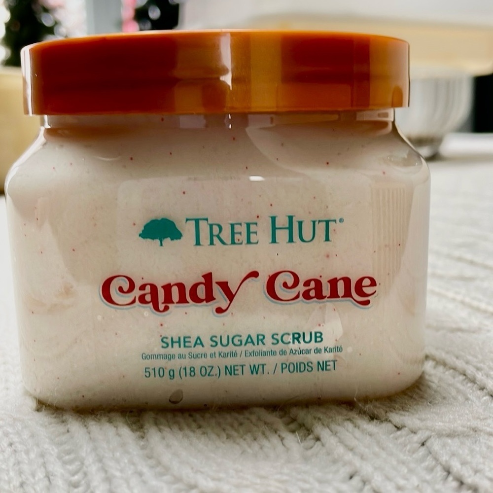New Tree Hut Candy Cane Shea Sugar Scrub - 18 oz. Limited edition